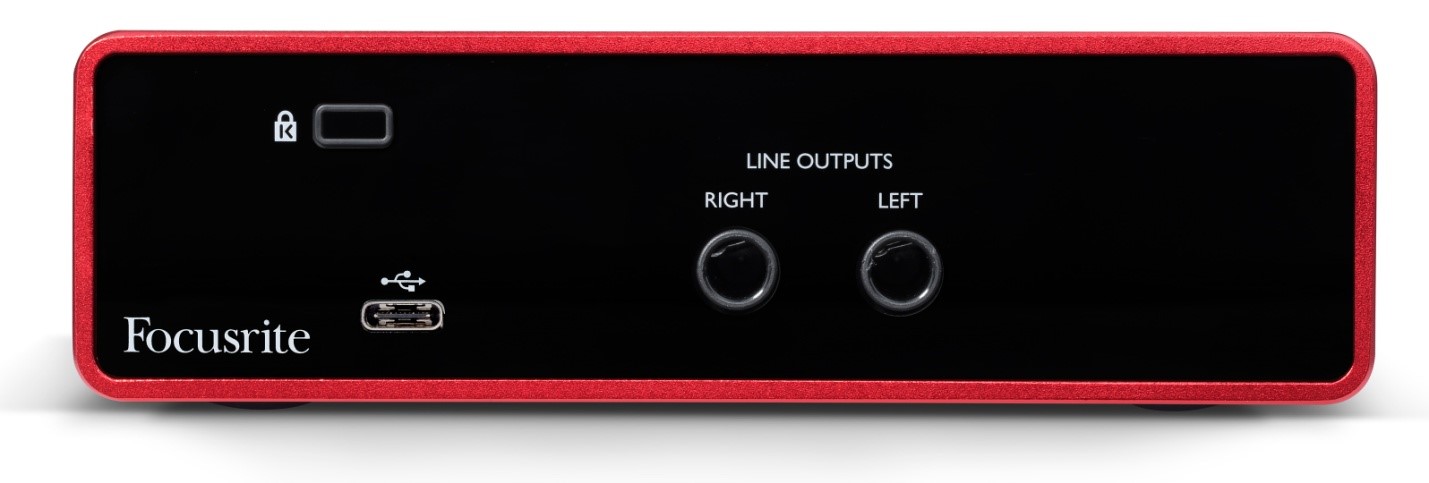 Звуковая карта Focusrite - задняя панель