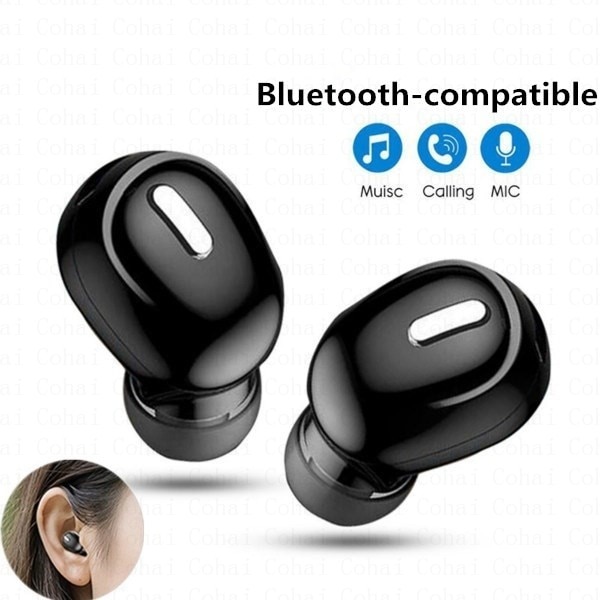 Миниатюрные беспроводные наушники Bluetooth 5.0, спортивные наушники-вкладыши с микрофоном, наушники громкой связи, наушники-вкладыши для Samsung, Huawei, наушники для всех телефонов | Наушники и наушники | | Алиэкспресс